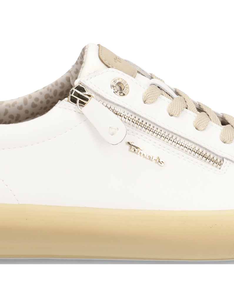 TAMARIS-Comfort-Lederkombination-Sneaker-weiss