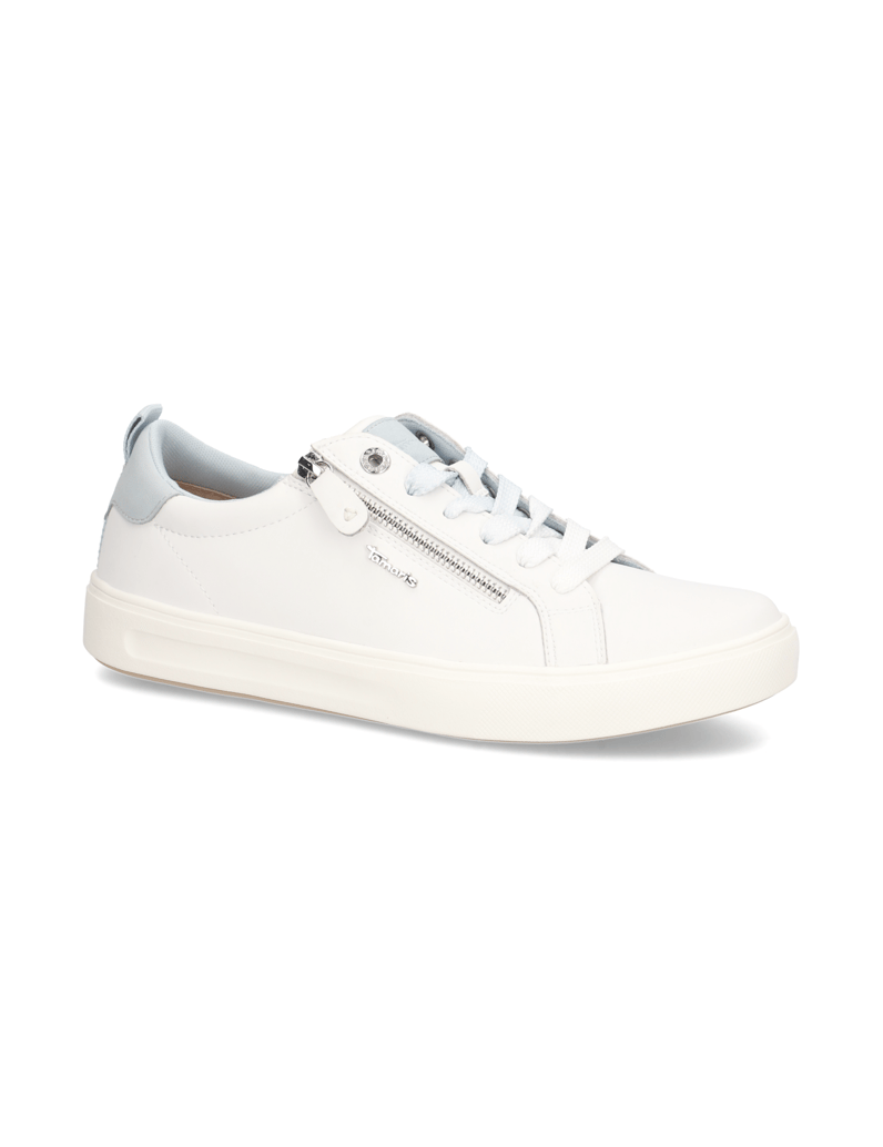 TAMARIS-Comfort-Lederkombination-Sneaker-weiss