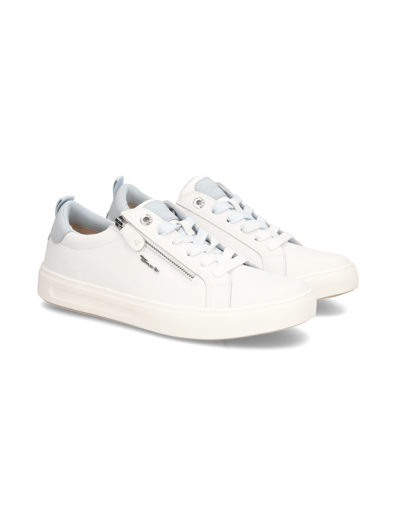 TAMARIS-Comfort-Lederkombination-Sneaker-weiss