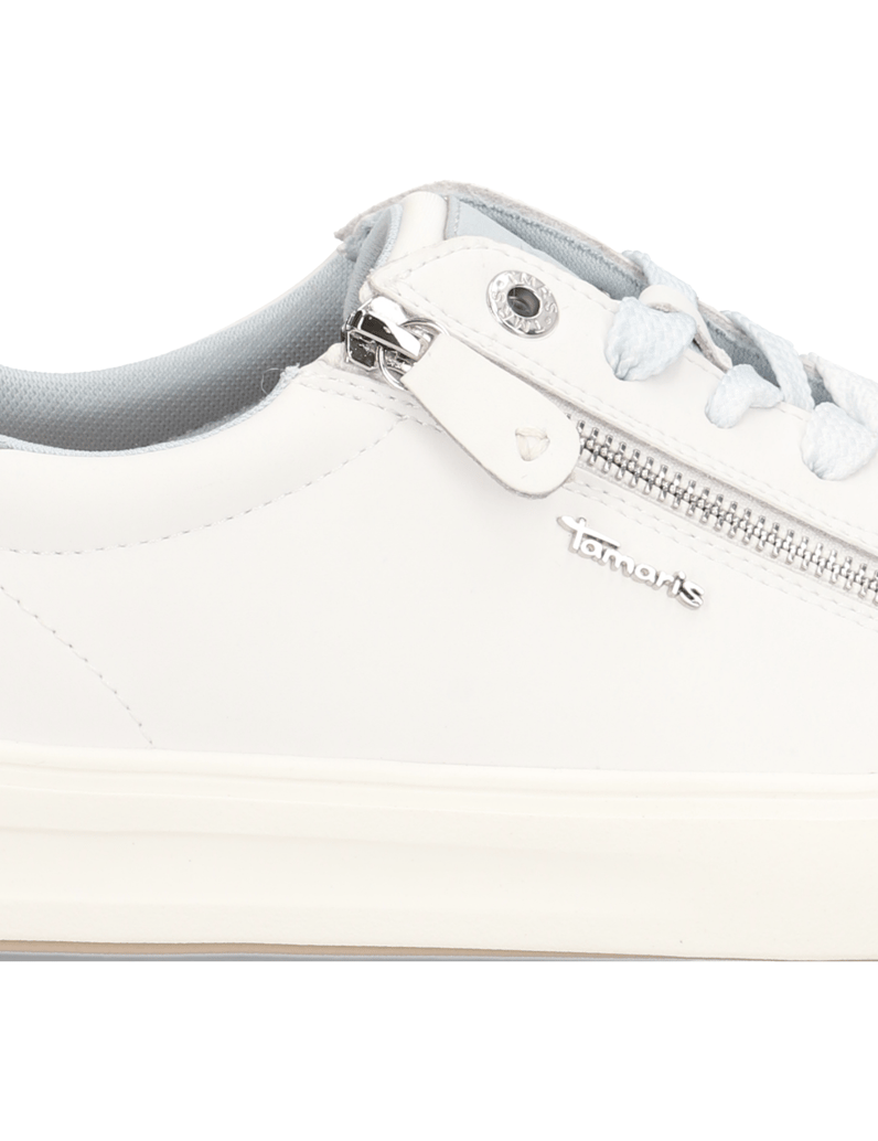 TAMARIS-Comfort-Lederkombination-Sneaker-weiss