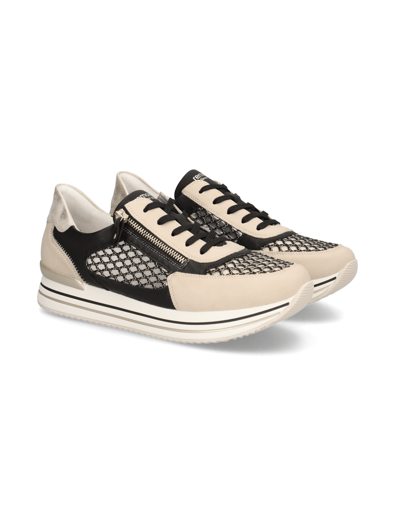 Remonte-Textil-Slipper-beige