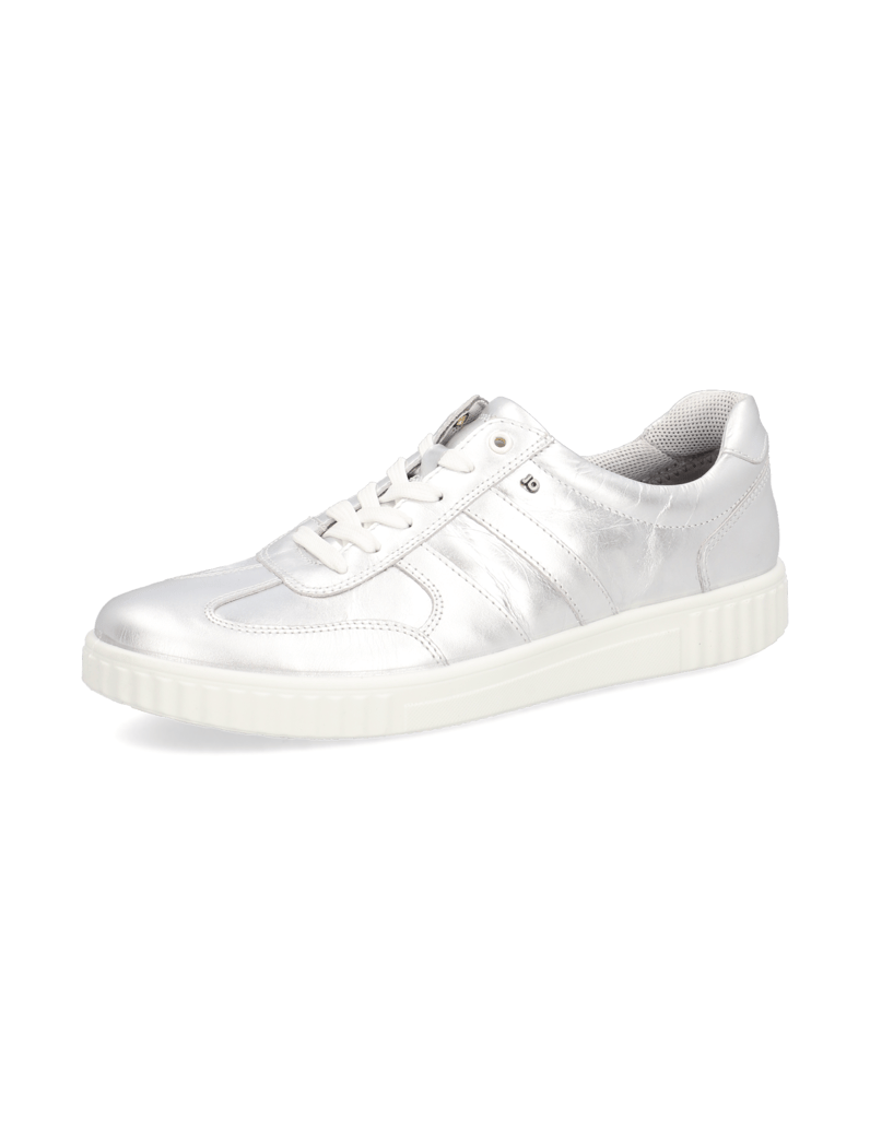 Jomos-Glattleder-Sneaker-silber
