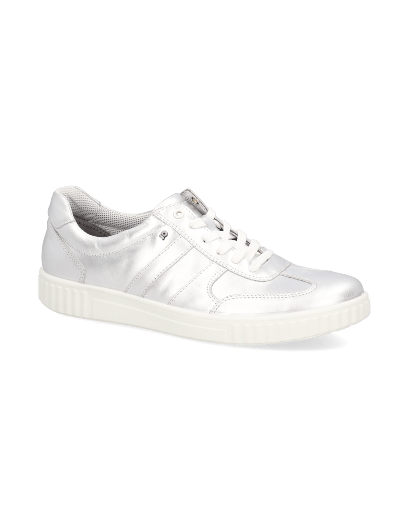 Jomos-Glattleder-Sneaker-silber