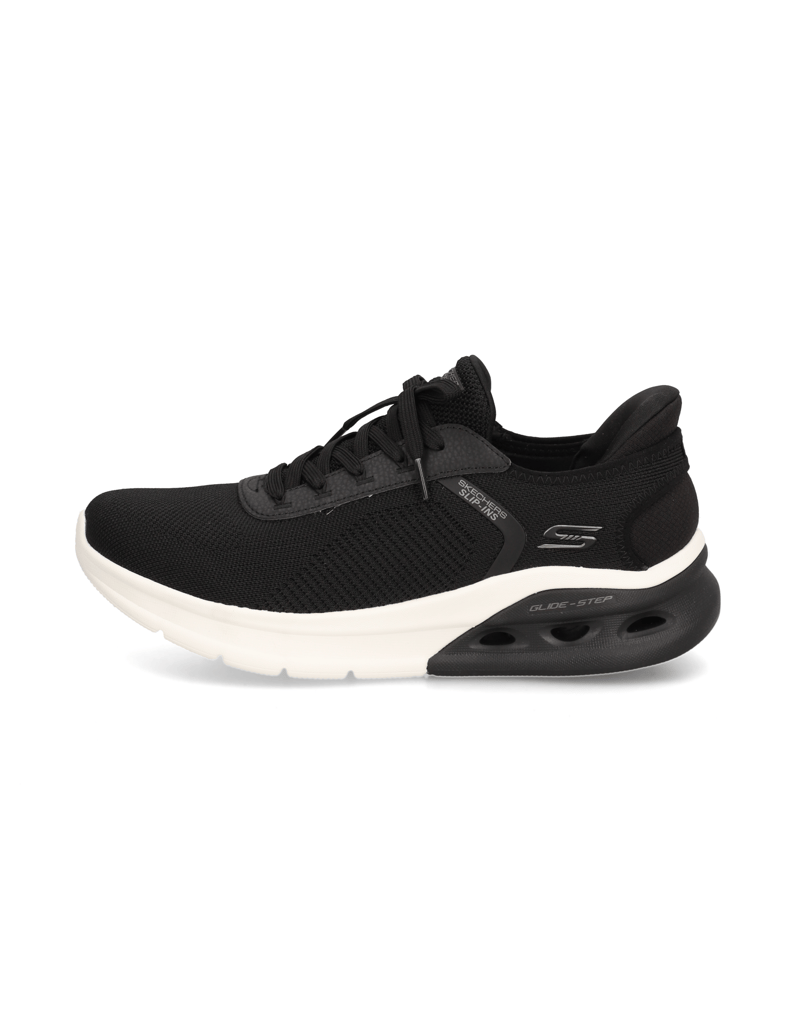 Skechers-FIXED-LACE-UP-GLIDE-STEP-schwarz