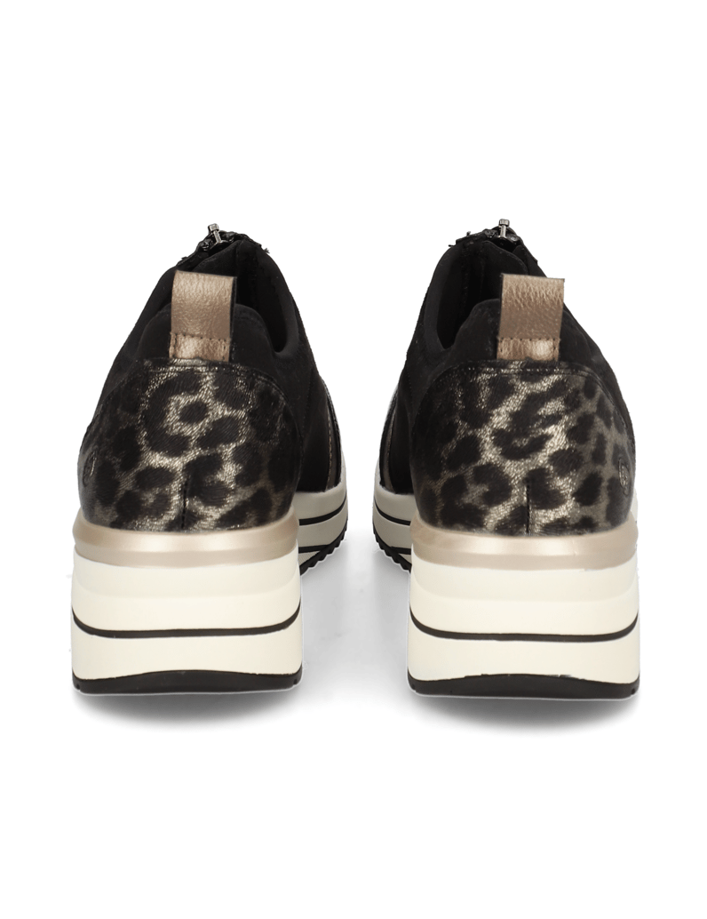 Remonte-Textil-Slipper-sportiv-schwarz