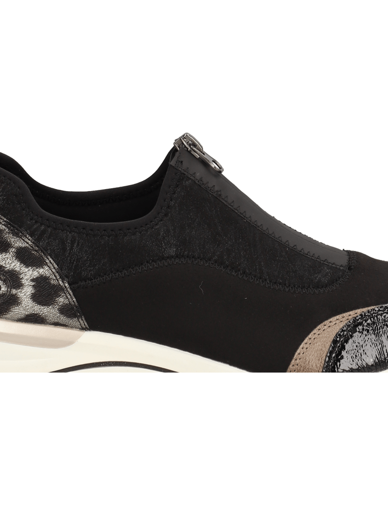 Remonte-Textil-Slipper-sportiv-schwarz