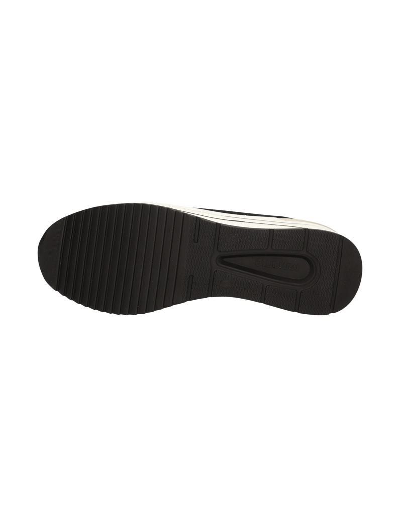 Remonte-Lederkombination-Slipper-schwarz