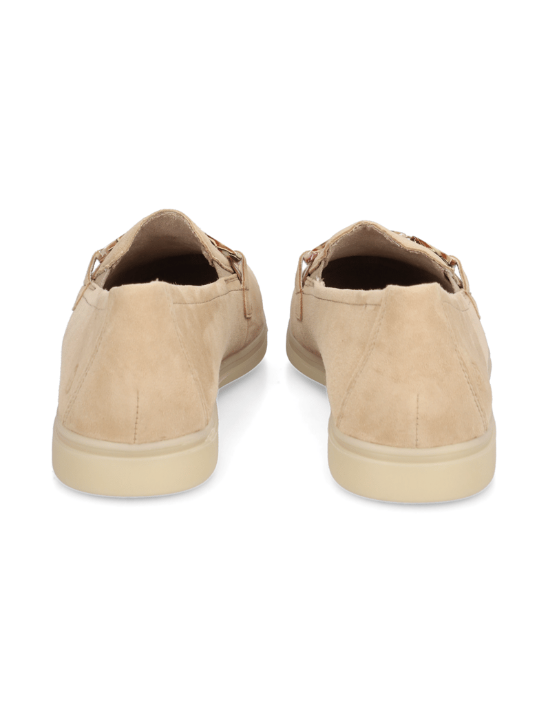 Remonte-Veloursleder-Slipper-beige