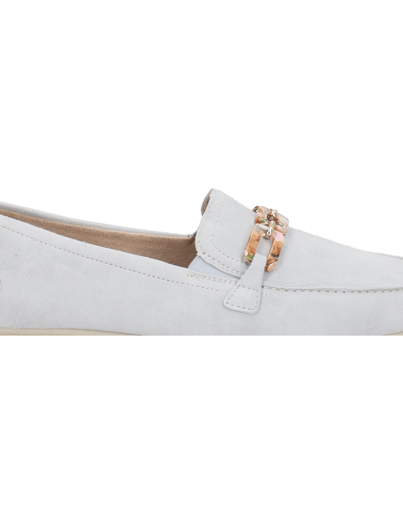 Remonte-Veloursleder-Slipper-beige