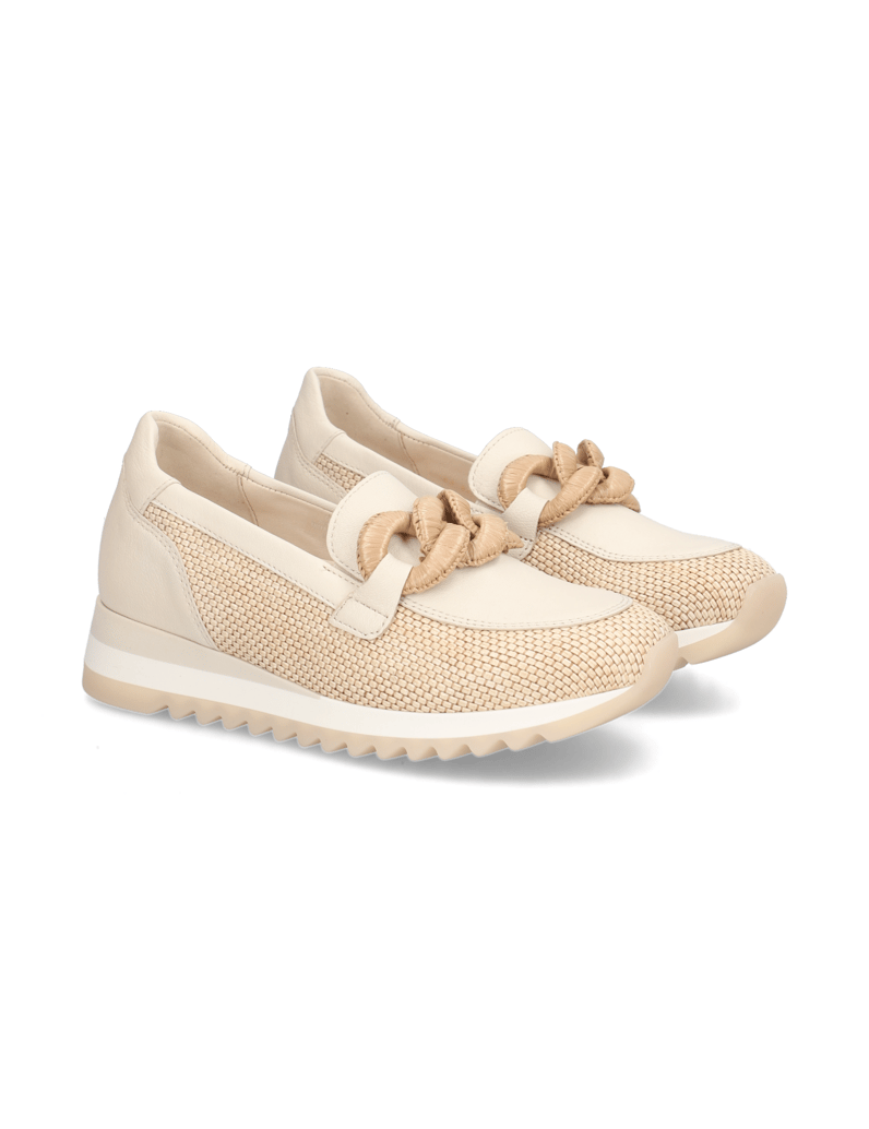 Gabor-Glattleder-Slipper-beige