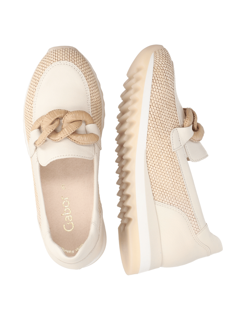 Gabor-Glattleder-Slipper-beige
