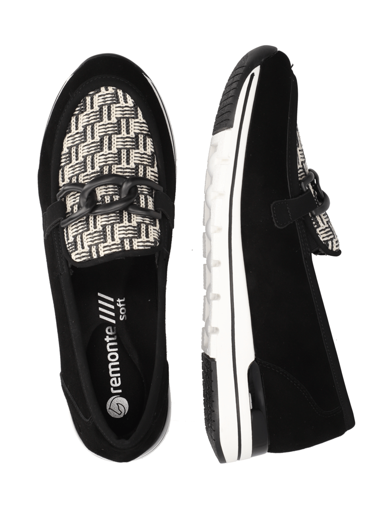 Remonte-Slipper-schwarz