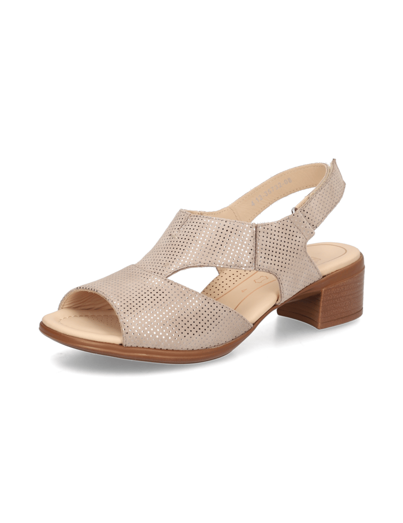Ara-Veloursleder-Sandale-beige