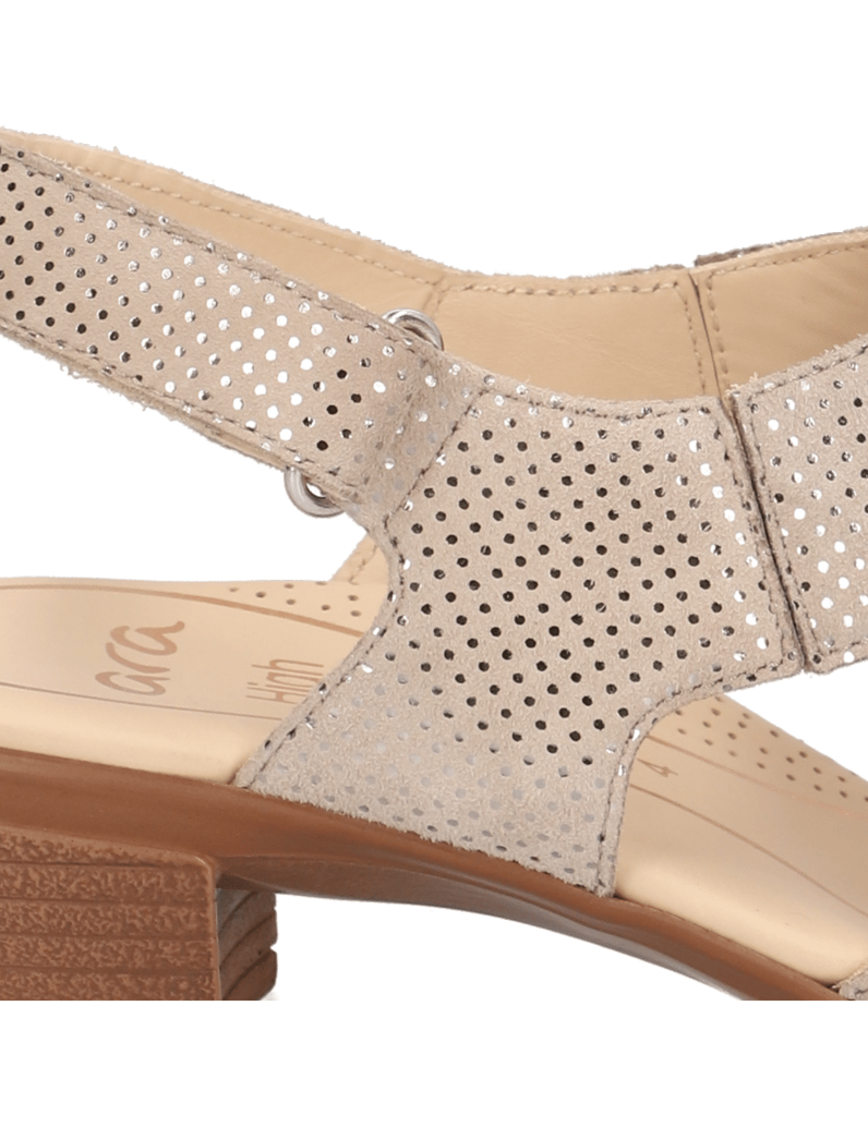 Ara-Veloursleder-Sandale-beige