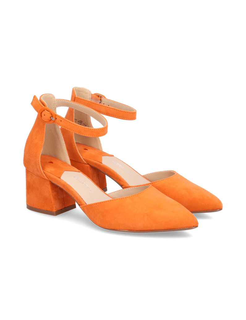 Lazzarini-Veloursleder-Pumps-orange