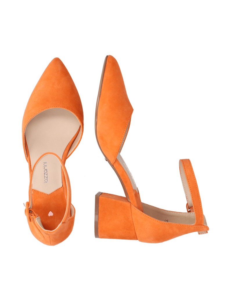 Lazzarini-Veloursleder-Pumps-orange