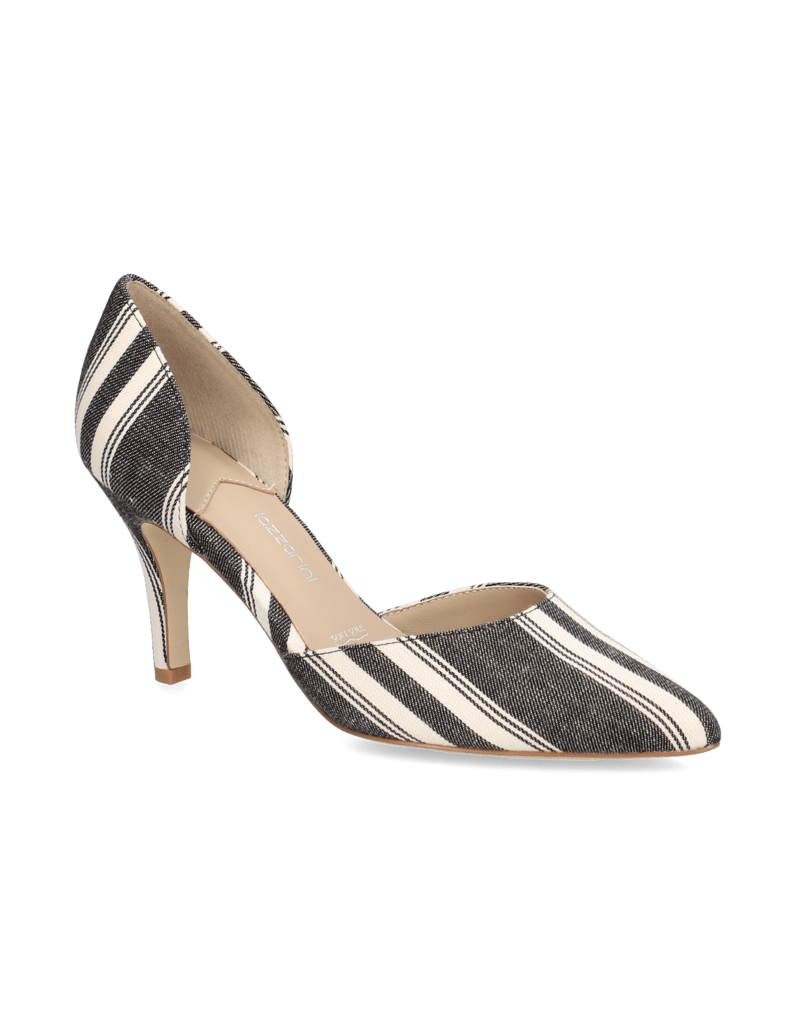 Lazzarini-Textil-Pumps-schwarz