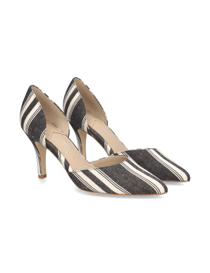 Lazzarini-Textil-Pumps-schwarz