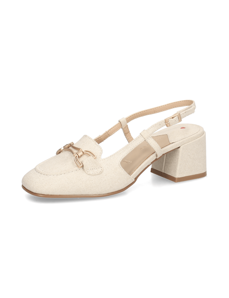 Lazzarini-Textil-Slingpumps-beige