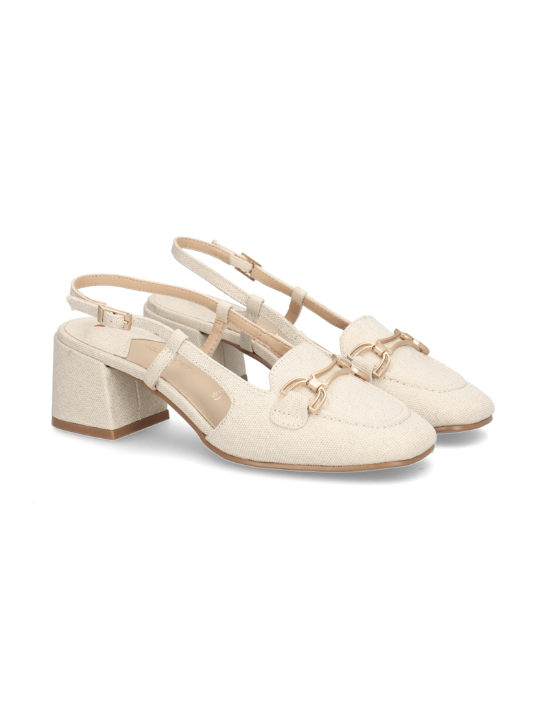 Lazzarini-Textil-Slingpumps-beige