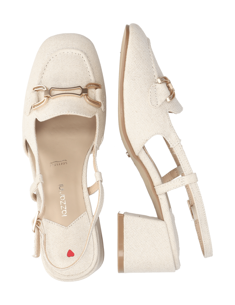 Lazzarini-Textil-Slingpumps-beige