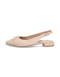 Lazzarini Veloursleder Slingpumps beige