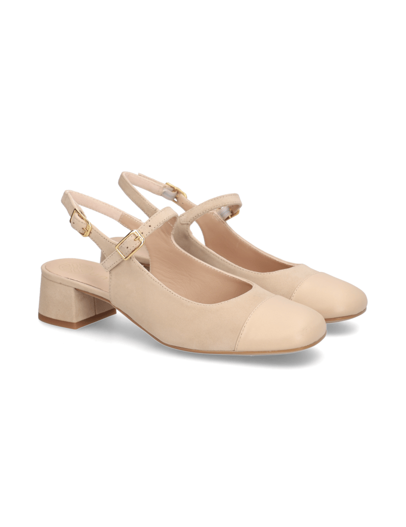 Unisa-Glattleder-Slingpumps-beige
