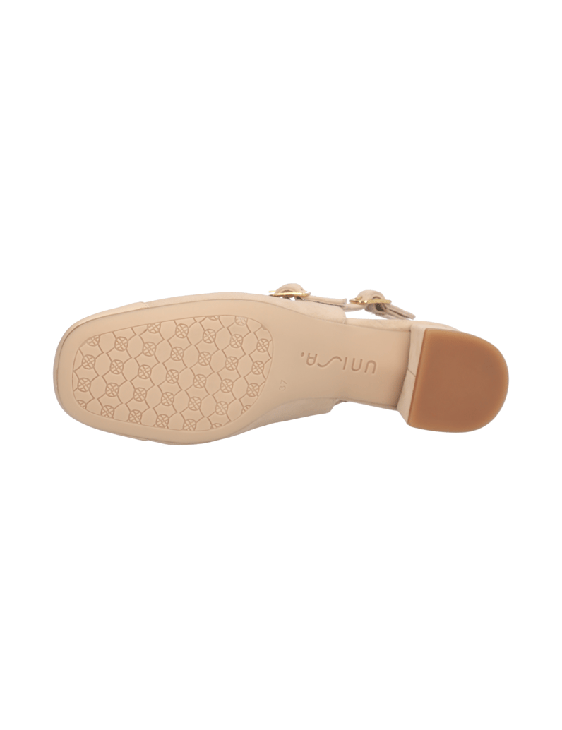 Unisa-Glattleder-Slingpumps-beige