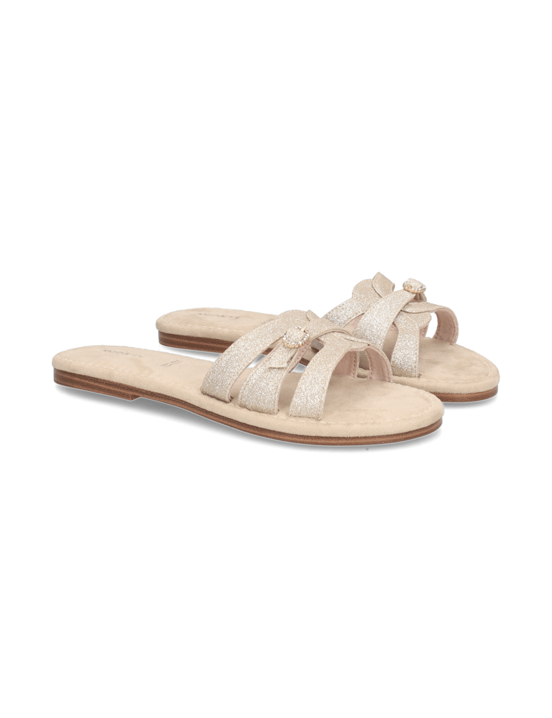 Lazzarini-Textil-Pantoffel-gold