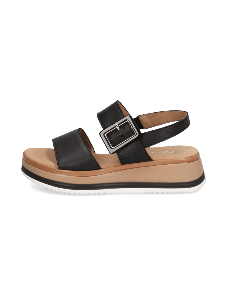 Gabor-Glattleder-Sandale-schwarz