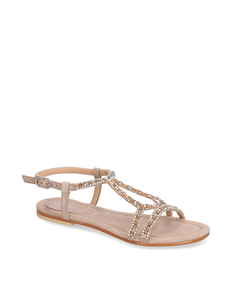 Lazzarini-Veloursleder-Sandale