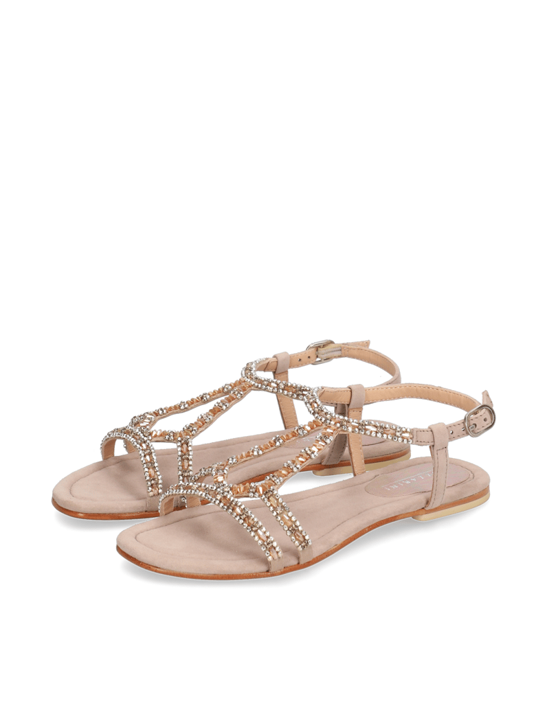 Lazzarini-Veloursleder-Sandale