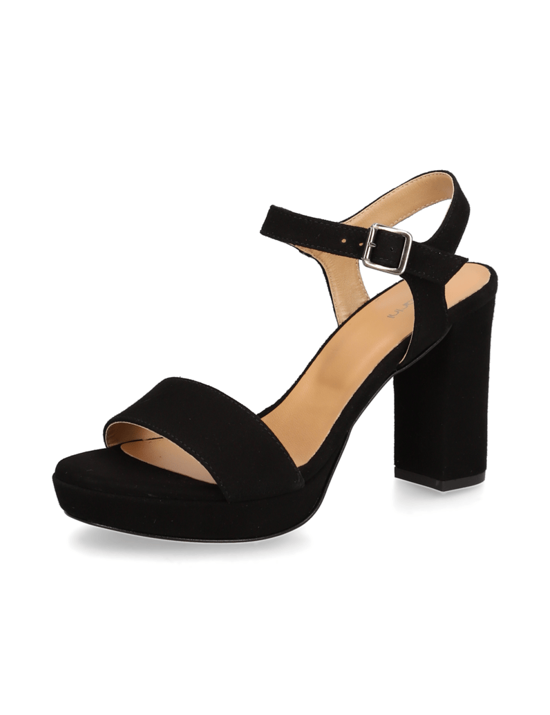 Lazzarini-Veloursleder-Sandale-schwarz