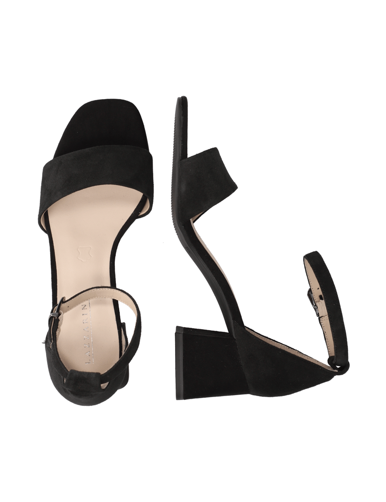 Lazzarini-Veloursleder-Sandale-schwarz