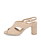Lazzarini Veloursleder Sandale beige