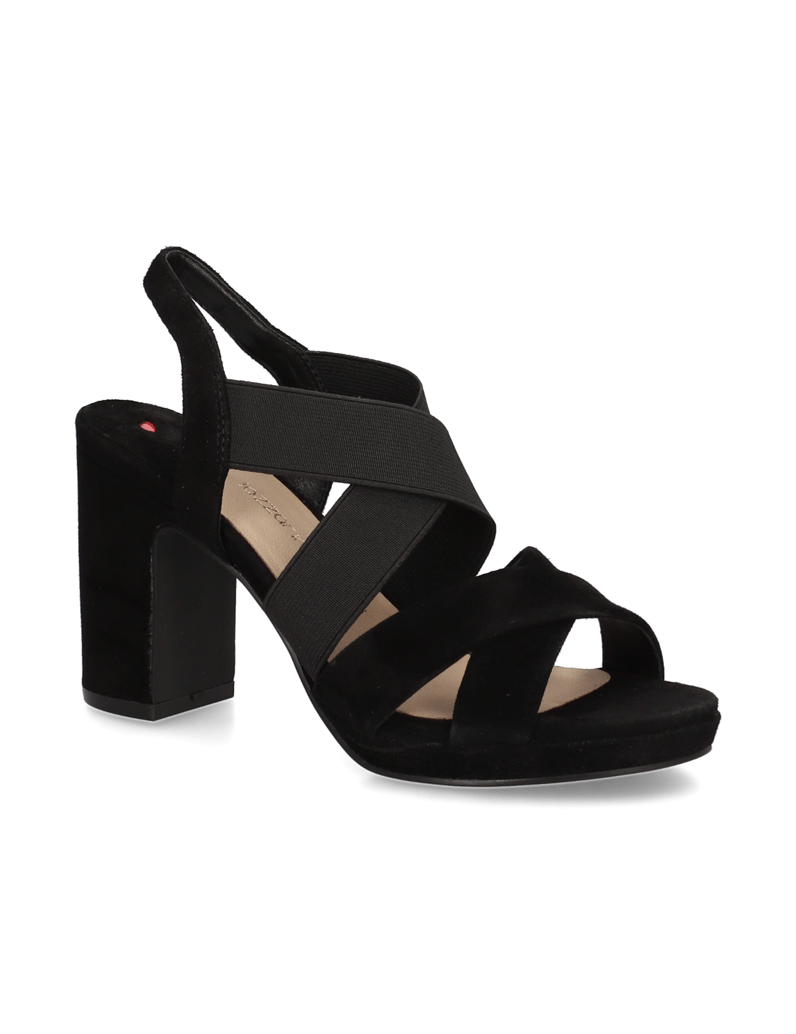 Lazzarini-Veloursleder-Sandale-schwarz