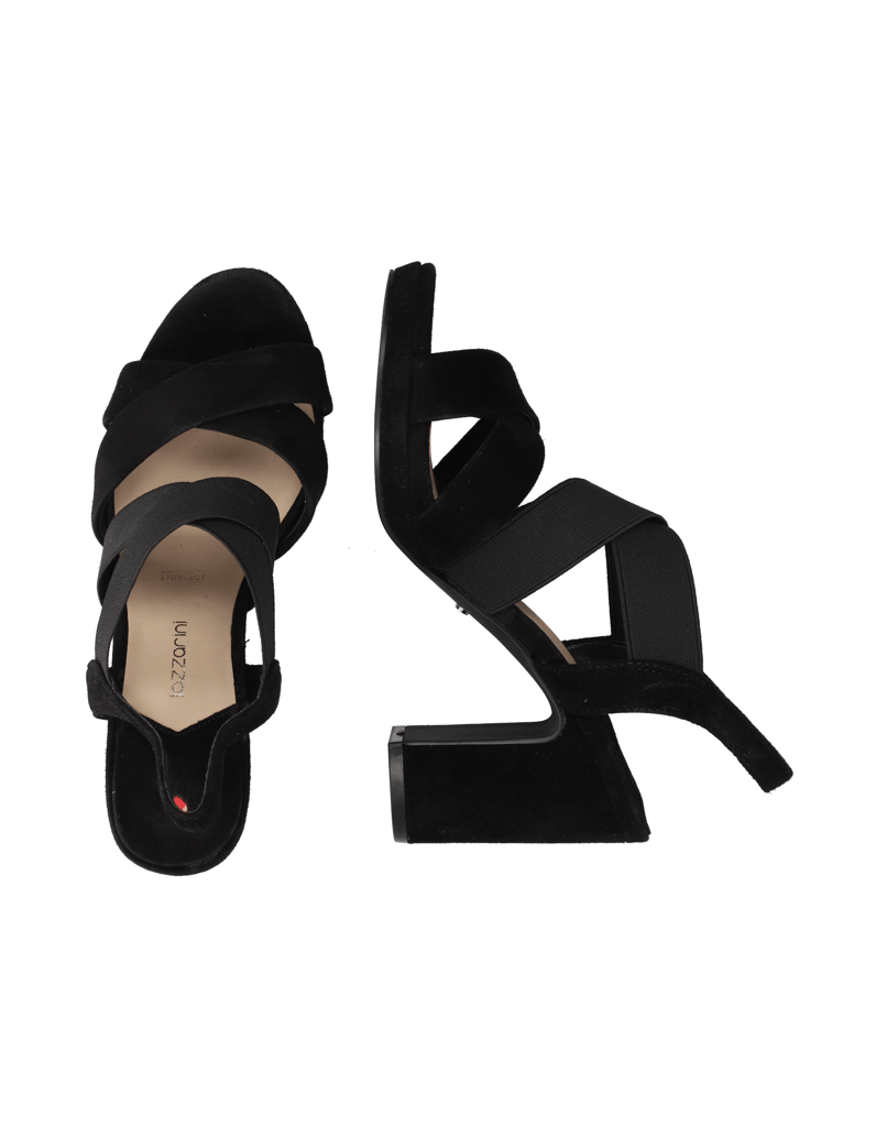 Lazzarini-Veloursleder-Sandale-schwarz