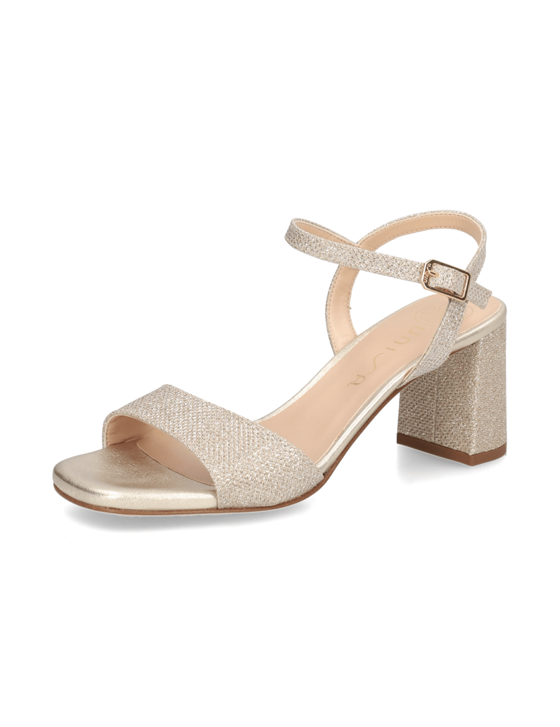 Unisa-Textil-Sandale-silber