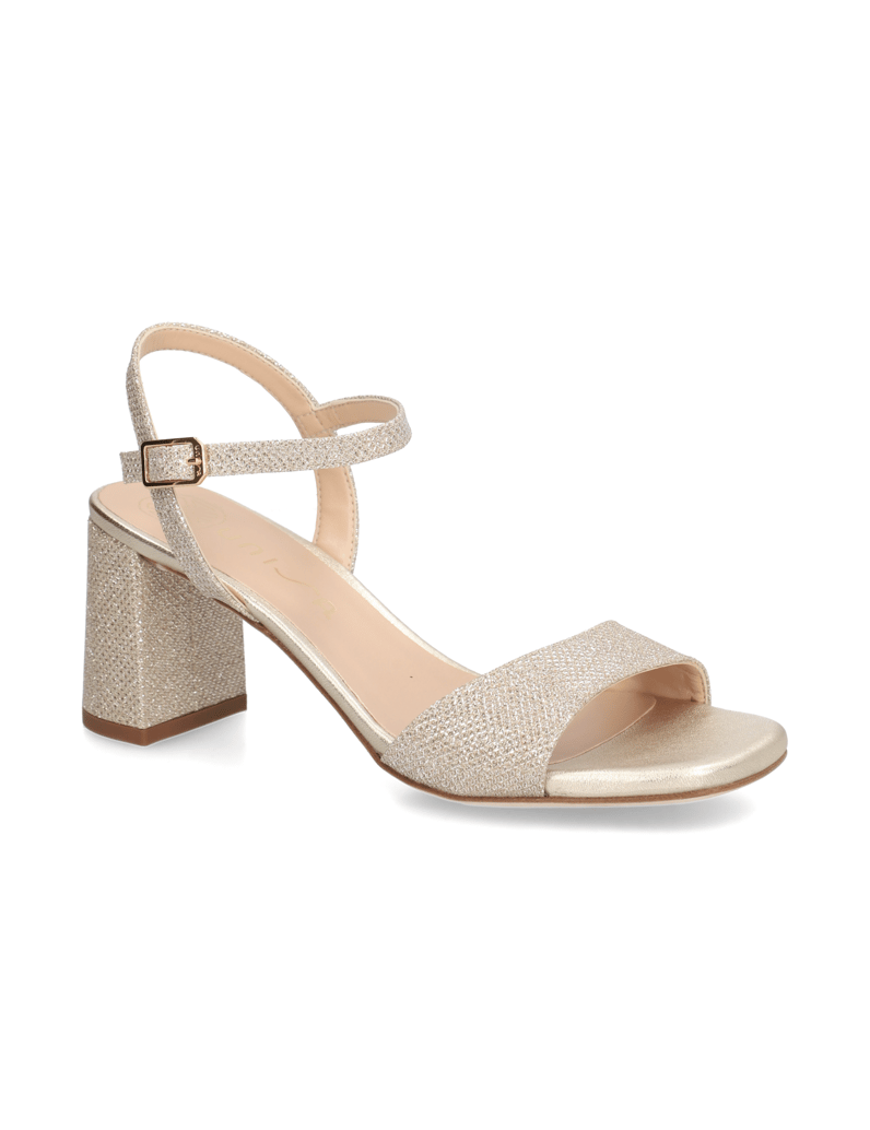 Unisa-Textil-Sandale-silber