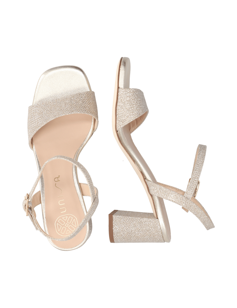 Unisa-Textil-Sandale-silber