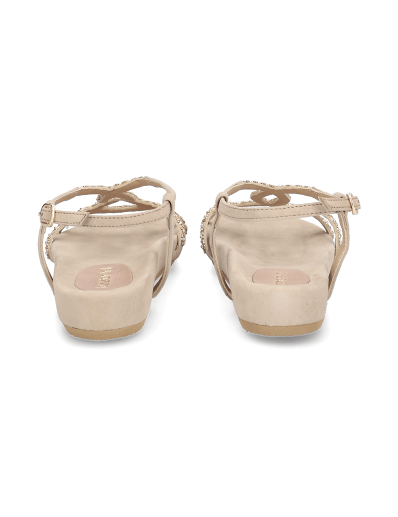 Lazzarini-Veloursleder-Sandale-beige