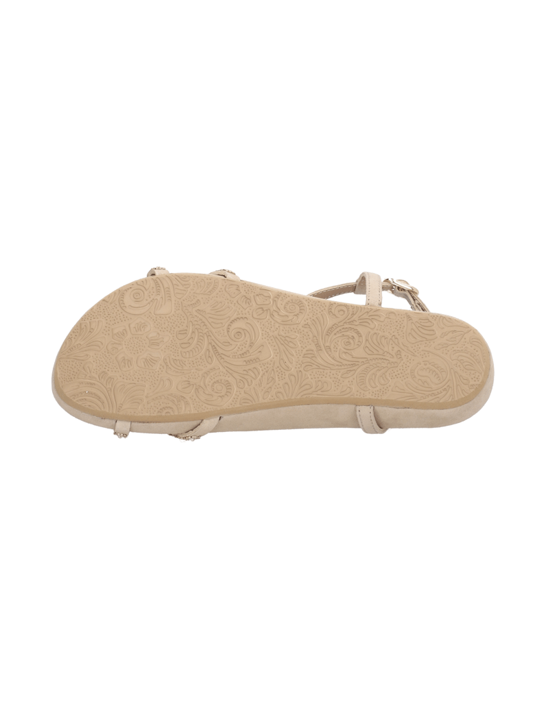 Lazzarini-Veloursleder-Sandale-beige