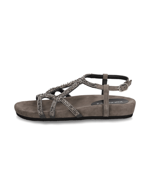 Veloursleder Sandale