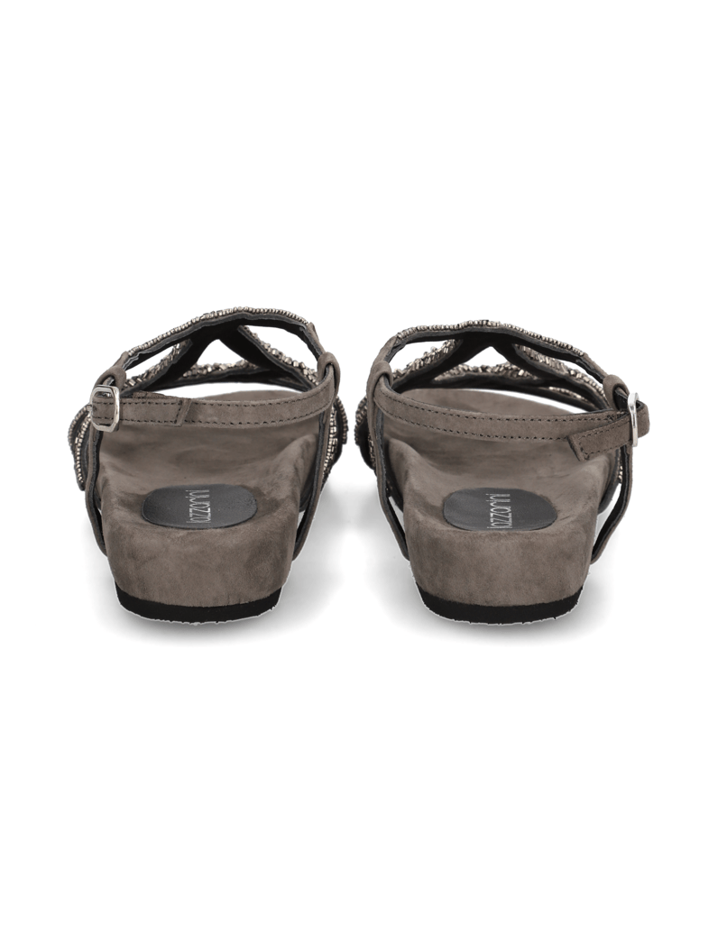 Lazzarini-Veloursleder-Sandale-grau