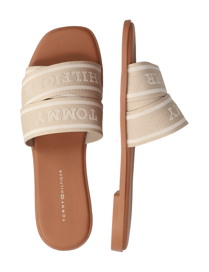 Tommy-Hilfiger-TH-WEBBING-MULE-beige