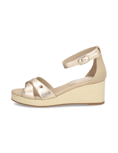FLAG METALLIC MID WEDGE ESPADRILLE