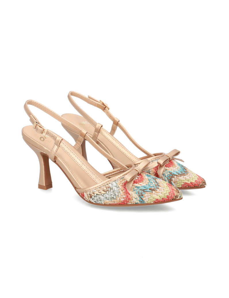OMG!-Textil-Slingpumps-beige