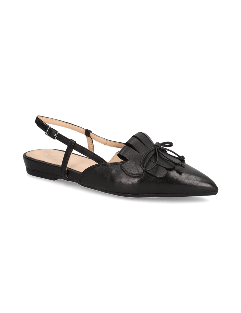 Kate-Gray-Glattleder-Ballerina-schwarz