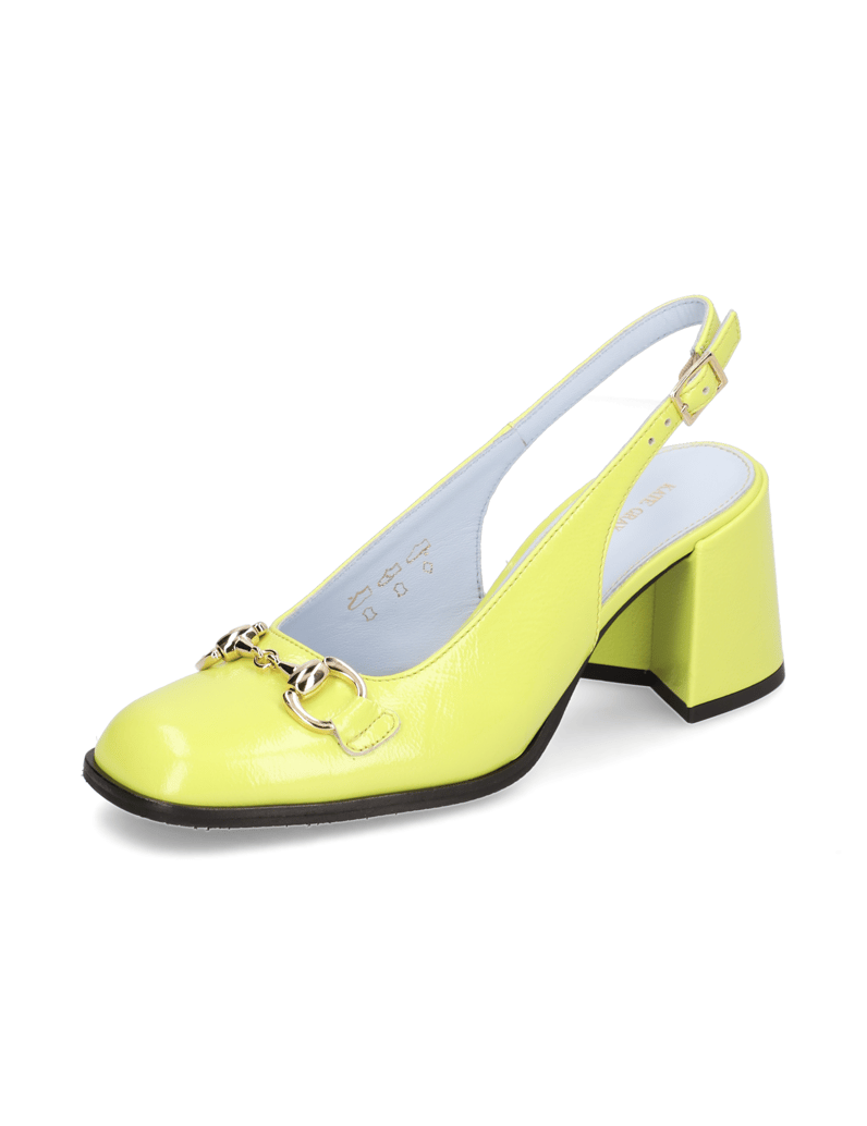 Kate-Gray-Lackleder-Slingpumps-gelb