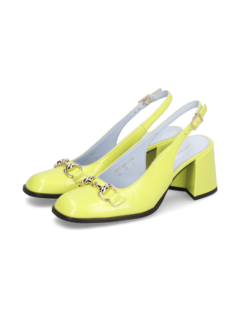 Kate-Gray-Lackleder-Slingpumps-gelb